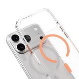 MAGEASY CLEAR CASE FOR IPHONE 17 SERIES - TRANSPARENT/ CORAL RING