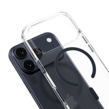 MAGEASY CLEAR CASE FOR IPHONE 17 SERIES - TRANSPARENT/ MIDNIGHT RING