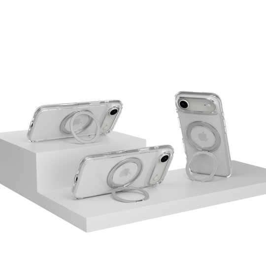 MAGEASY MAGSTAND 360 ROTATING RING CASE FOR IPHONE 17 SERIES -TRANSPARENT MAGEASY MAGSTAND 360 ROTATING RING CASE FOR IPHONE 17 SERIES -TRANSPARENT