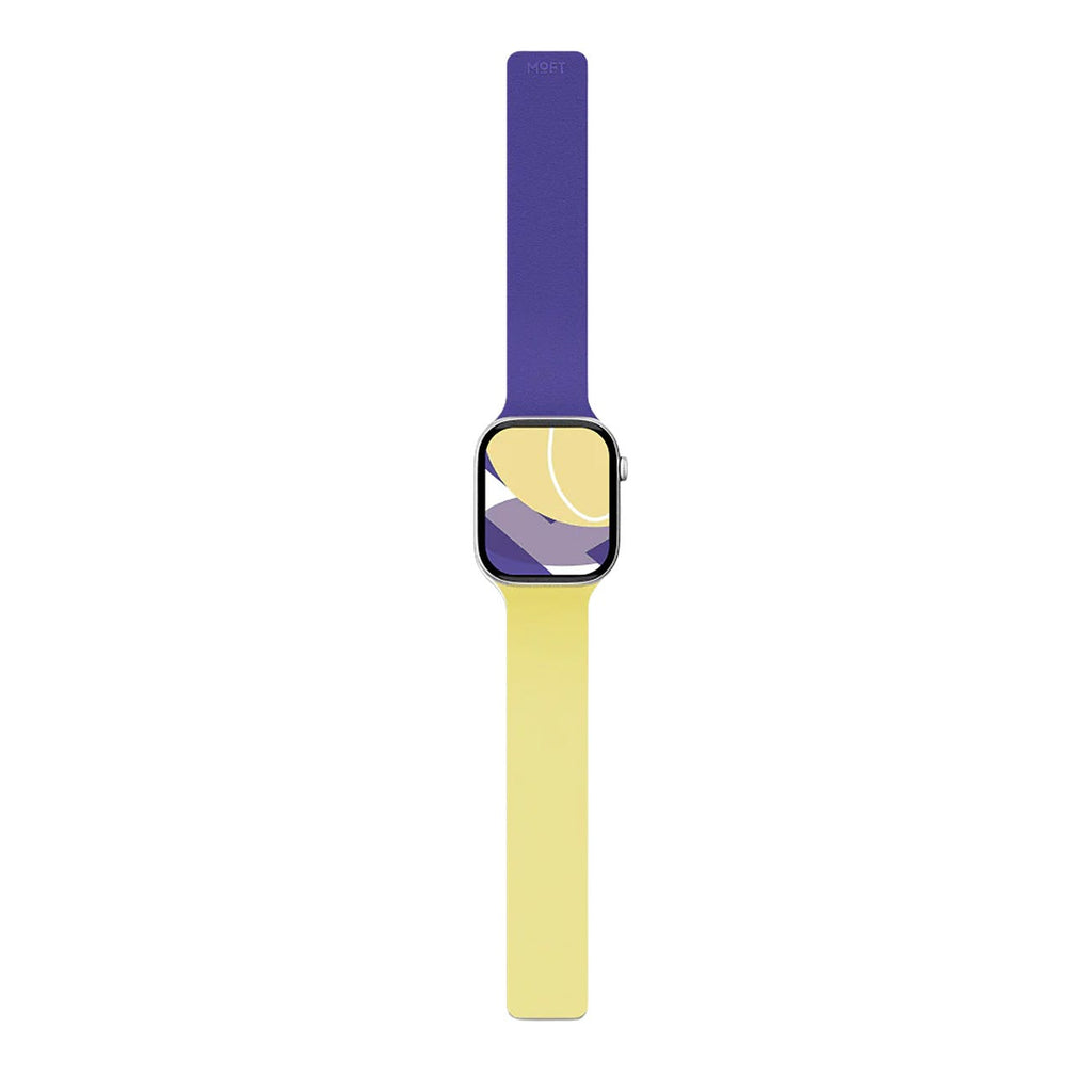 Moft Snap Apple Watch Band Series 11 Silicon 46mm - Panna Cotta/Purple Moft Snap Apple Watch Band Series 11 Silicon 46mm - Panna Cotta/Purple