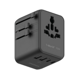 MOMAX 1-WORLD2 GAN 70W 5-PORT USB-C AC TRAVEL ADAPTOR