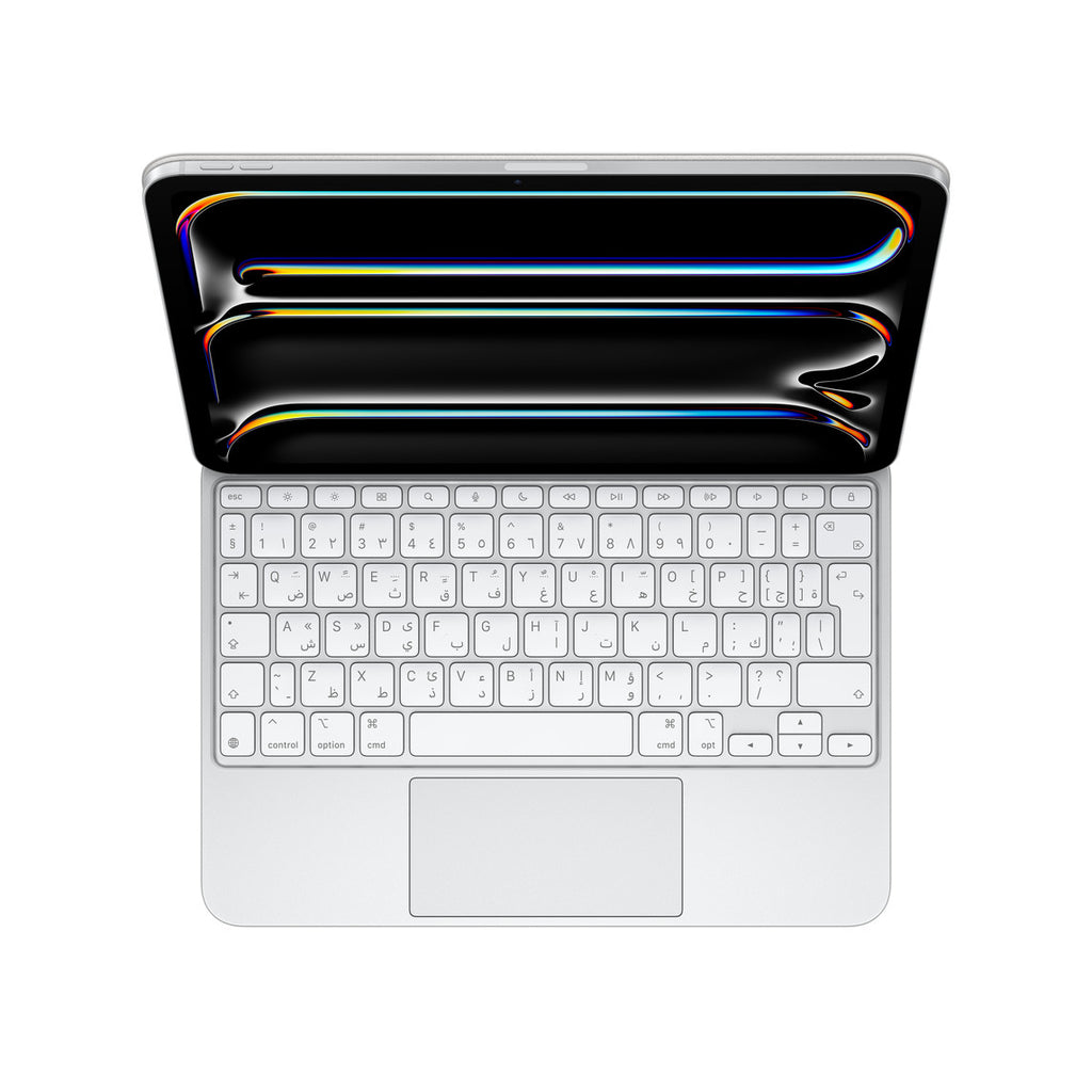 Apple Magic Keyboard for iPad Pro 11‑inch (M4) - Arabic - White Apple Magic Keyboard for iPad Pro 11‑inch (M4) - Arabic - White