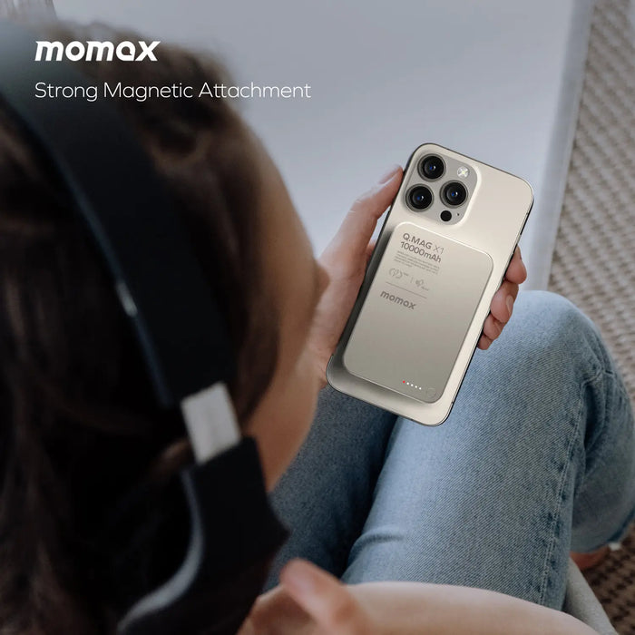 MOMAX QMAG X1 10000mAh GEN2 15W Magsafe Wireless Power MOMAX QMAG X1 10000mAh GEN2 15W Magsafe Wireless Power