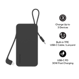 Momax 1-Power Vital+ 10000mAh Battery Pack USB-C to Lightning Cable