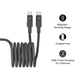 Mag.Link Magnetic USB-C to 2 USB-Cs Cable 100W (2m)
