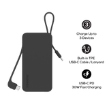 MOMAX 1-POWER VITAL+ 10000mAh POWER BANK USB-C to USB-C CABLE