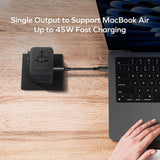 Momax 1-World 5-Ports Travel Charger (45W) Black