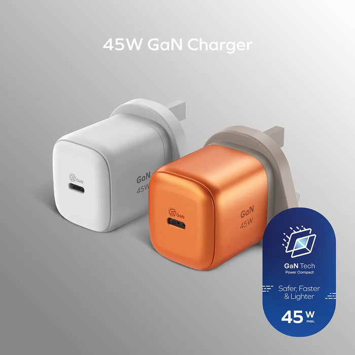 Momax 1-Charge 45W 1-Port GAN Charger 1X USB-C Momax 1-Charge 45W 1-Port GAN Charger 1X USB-C