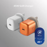 Momax 1-Charge 45W 1-Port GAN Charger 1X USB-C