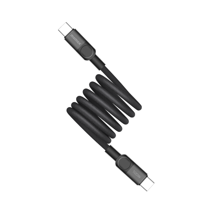 Momax Mag.Link Magnetic USB-C to USB-C Cable 100W 1m - Black