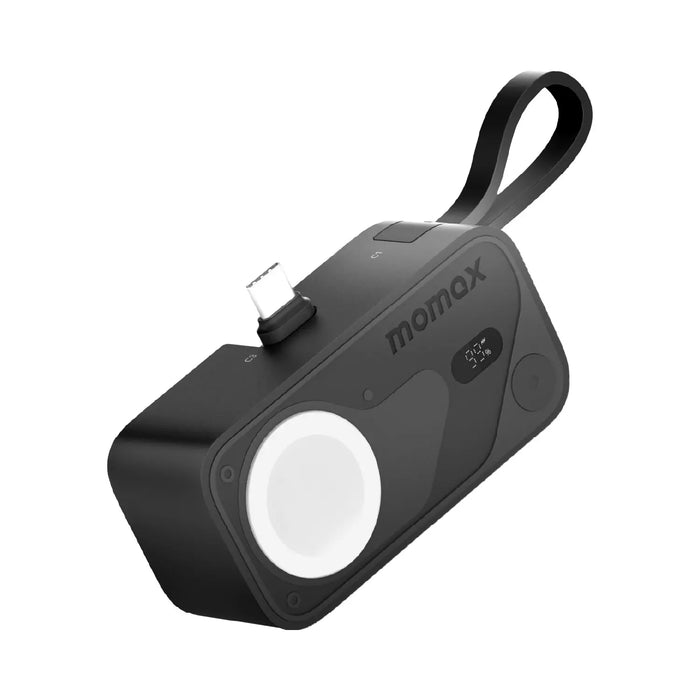 Momax I-Power X Pro Mini+ 5000mah Power Bank With Apple Watch Fast charger Black Momax I-Power X Pro Mini+ 5000mah Power Bank With Apple Watch Fast charger Black