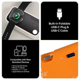 Momax I-Power X Pro Mini+ 5000mah Power Bank With Apple Watch Fast charger Black