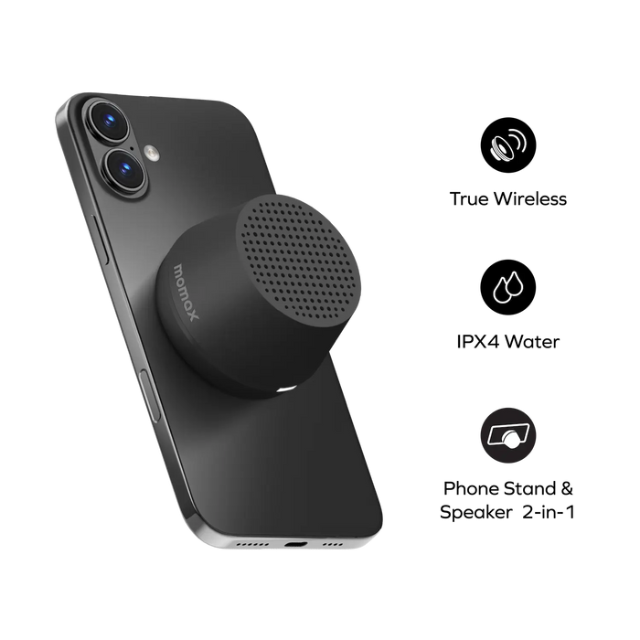 MOMAX 1-Vibe Go LITE Magnetic Wireless Speaker MOMAX 1-Vibe Go LITE Magnetic Wireless Speaker