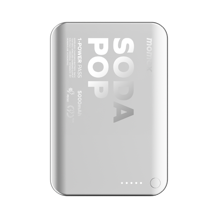MOMAX 1-POWER PASS 5000mAh MAGNETIC WIRELESS POWER BANK