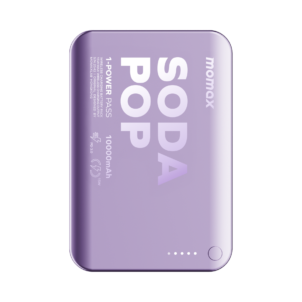 MOMAX 1-POWER PASS 10000mAh MAGNETIC WIRELESS POWER BANK MOMAX 1-POWER PASS 10000mAh MAGNETIC WIRELESS POWER BANK