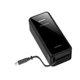 MOMAX 1-PAC-10000mAh 3IN1 HYBRID GAN BATTERY PACK WITH BUILT-IN RETRACTABLE CABLE