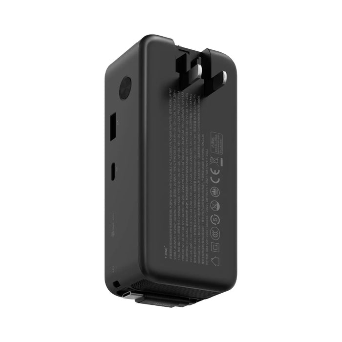 MOMAX 1-PAC-10000mAh 3IN1 HYBRID GAN BATTERY PACK WITH BUILT-IN RETRACTABLE CABLE MOMAX 1-PAC-10000mAh 3IN1 HYBRID GAN BATTERY PACK WITH BUILT-IN RETRACTABLE CABLE