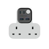 MOMAX 1-CHARGER WORK FLOW T-SHAPED EXTENTION 2 SOCKET