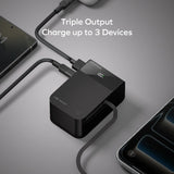 Momax 1-Pac Pass Mini⁺ 10000mAh 2in1 Battery Pack with Built-in Retractable Cable