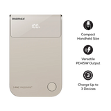 Momax 1-Pac Pass Mini⁺ 10000mAh 2in1 Battery Pack with Built-in Retractable Cable
