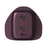 Momax 1 CHARGE 45W 2 Port GaN Charger PD 3 2UK - Dusky Cherry