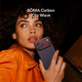 Momax SOMA Carbon  City Wave Aramid Magnetic Case iPhone 18 Pro Max