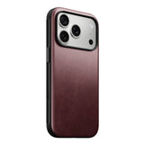 NOMAD Modern Leather Case For iPhone 18 Pro/Pro Max - Horween Burgundy