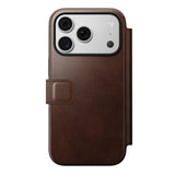 NOMAD Modern Leather Folio Case For iPhone 18 Pro/Pro Max - Brown