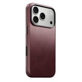 NOMAD Traditional Leather Case For iPhone 18 Pro - Horween Burgundy