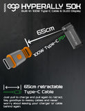 EGO Power Bank Hyperally 100W With Bulit-In Cable 50000mAh