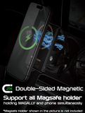 EGO Magally 3in1 Double-Sided Magnetic Qi2 5000mAh Power Bank - Black
