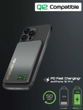 EGO Magally 3in1 Double-Sided Magnetic Qi2 5000mAh Power Bank - Black