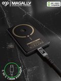 EGO Magally 3in1 Double-Sided Magnetic Qi2 5000mAh Power Bank - Black