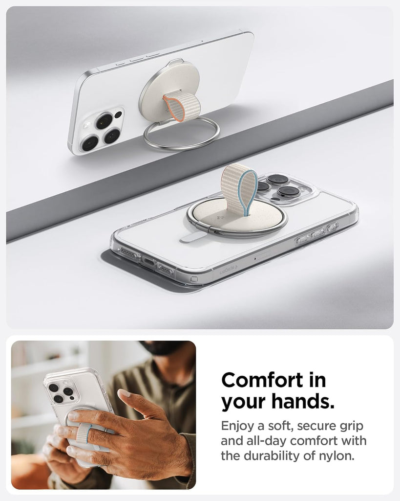 Spigen O-Mag MagFit Phone Holder - Dune Beige Spigen O-Mag MagFit Phone Holder - Dune Beige