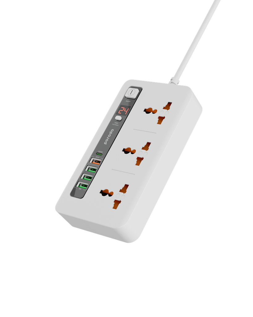 Porodo Multi-Port Power HUB 4 USB-A / USB-C