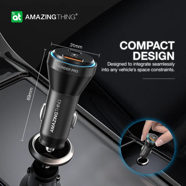 AMAZINGTHING Flexi power Pro 43W Tri-Port Car Charger AMAZINGTHING Flexi power Pro 43W Tri-Port Car Charger