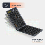 Porodo Transparent Bluetooth Folding Keyboard