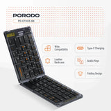 Porodo Transparent Bluetooth Folding Keyboard