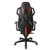 Porodo Gaming Ergonomic Gaming Chair With Molded Foam Seat 3D Armrest And Footrest - Black Orange