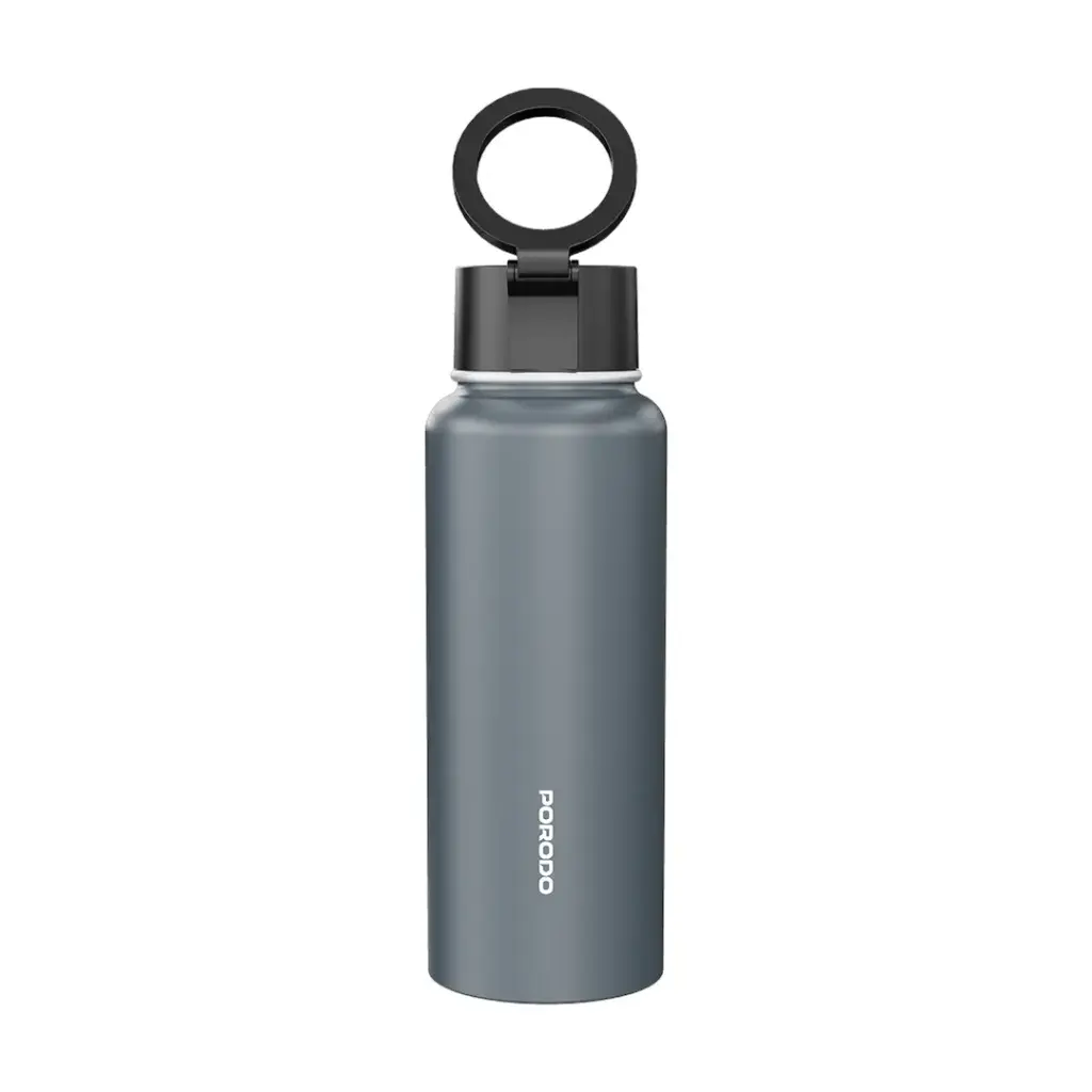 Porodo Lifestyle Magnetic Mount Water Bottle - Grey Porodo Lifestyle Magnetic Mount Water Bottle - Grey