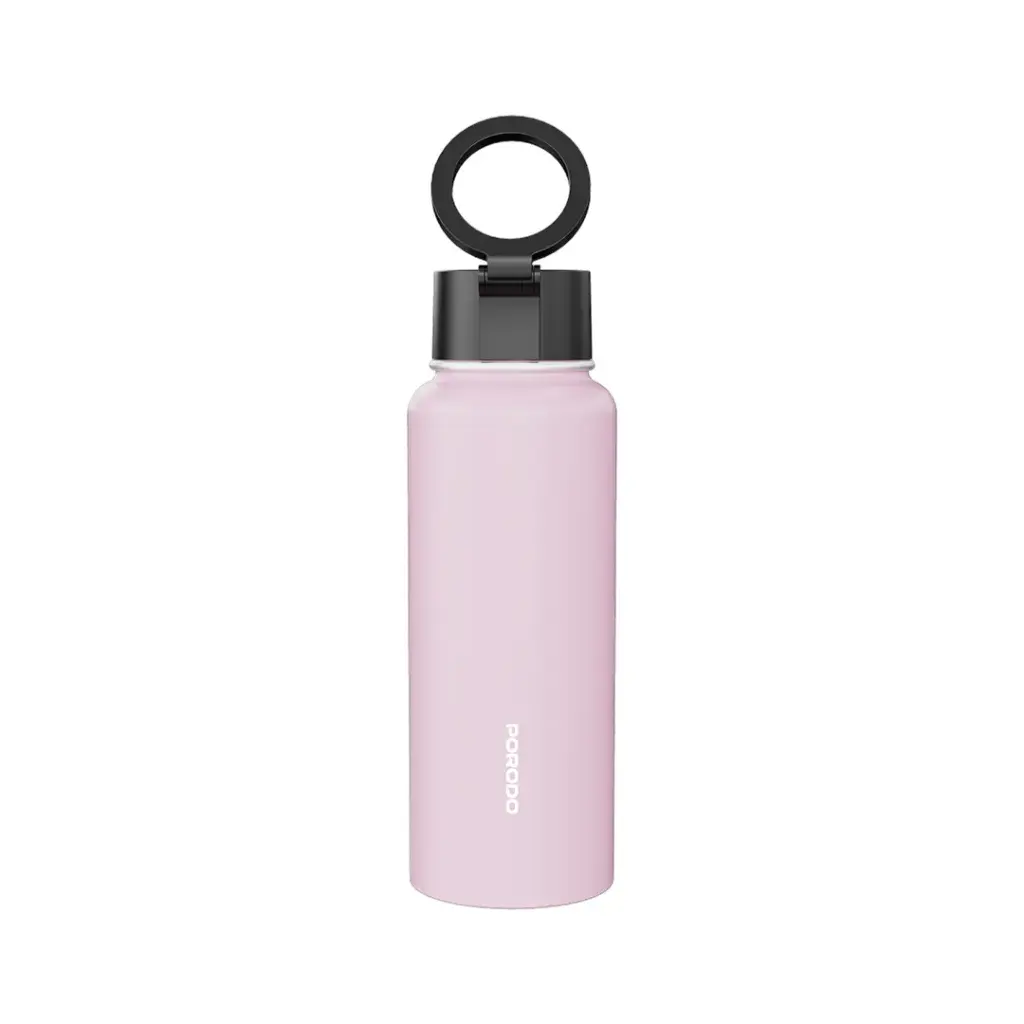 Porodo Lifestyle Magnetic Mount Water Bottle - Pink Porodo Lifestyle Magnetic Mount Water Bottle - Pink