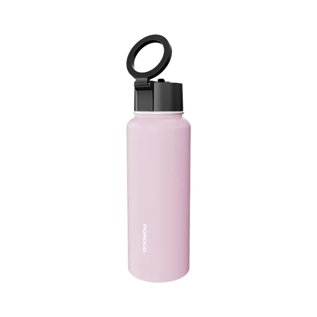 Porodo Lifestyle Magnetic Mount Water Bottle - Pink Porodo Lifestyle Magnetic Mount Water Bottle - Pink