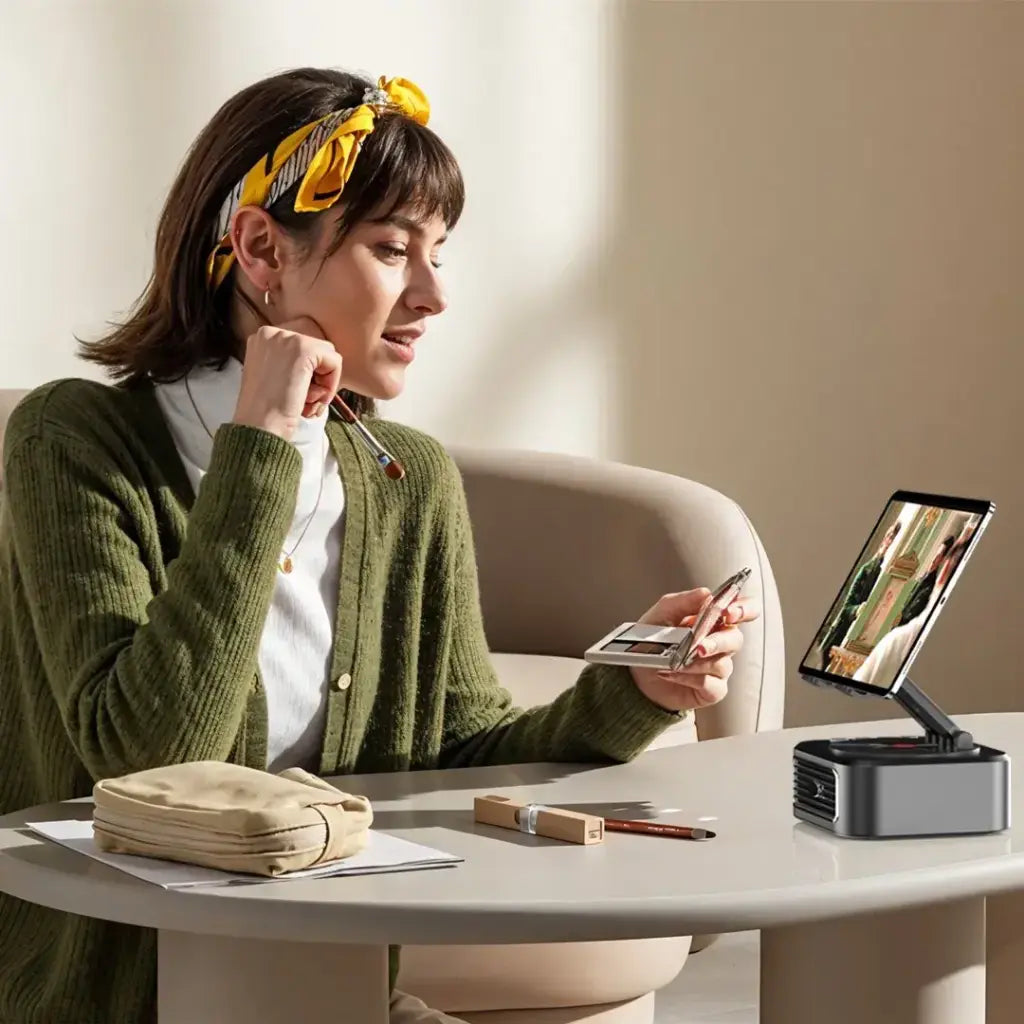 Porodo Lifestyle Multifunctional Tablet Speaker Stand Porodo Lifestyle Multifunctional Tablet Speaker Stand