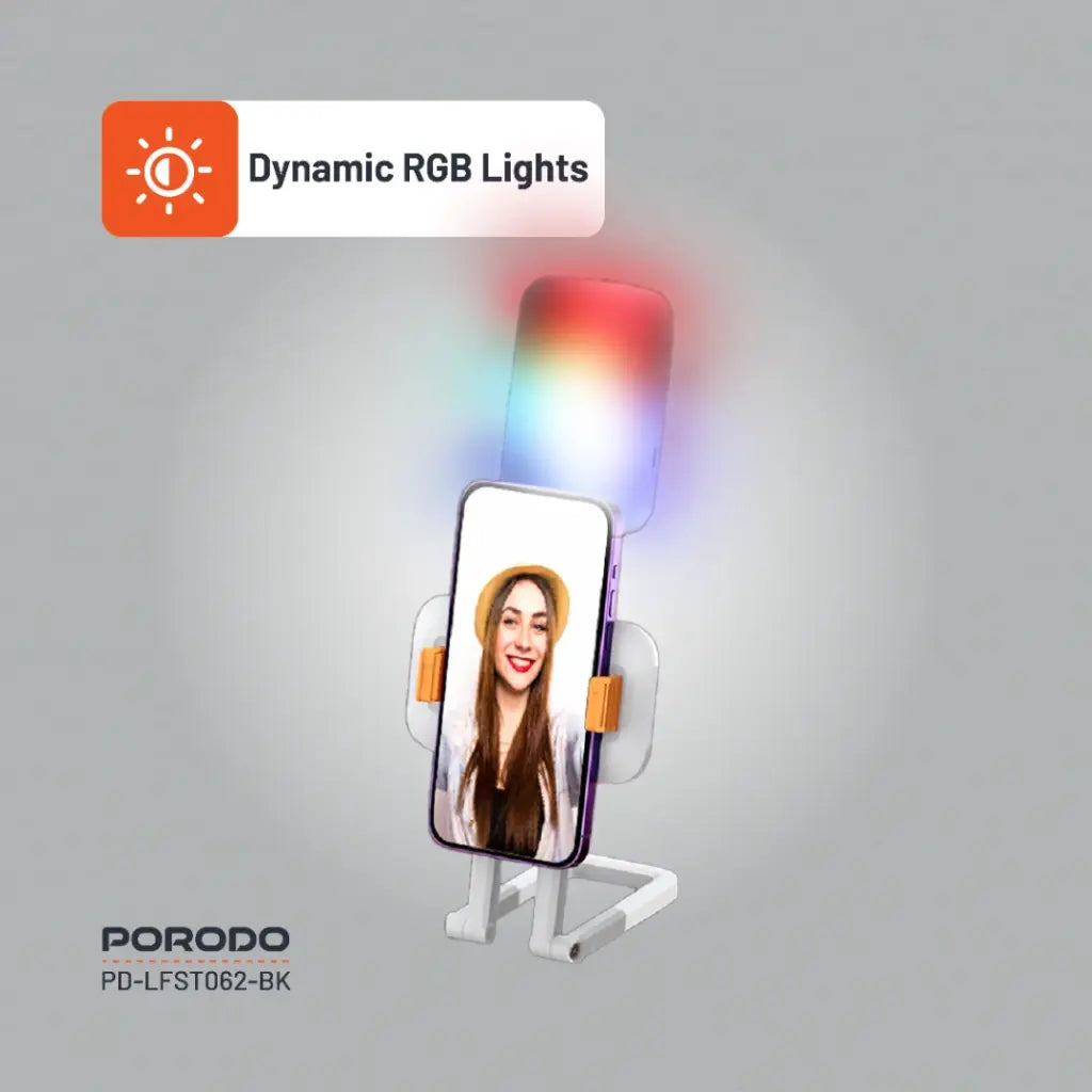 Porodo Lifestyle Phone Stand Fill Light Porodo Lifestyle Phone Stand Fill Light