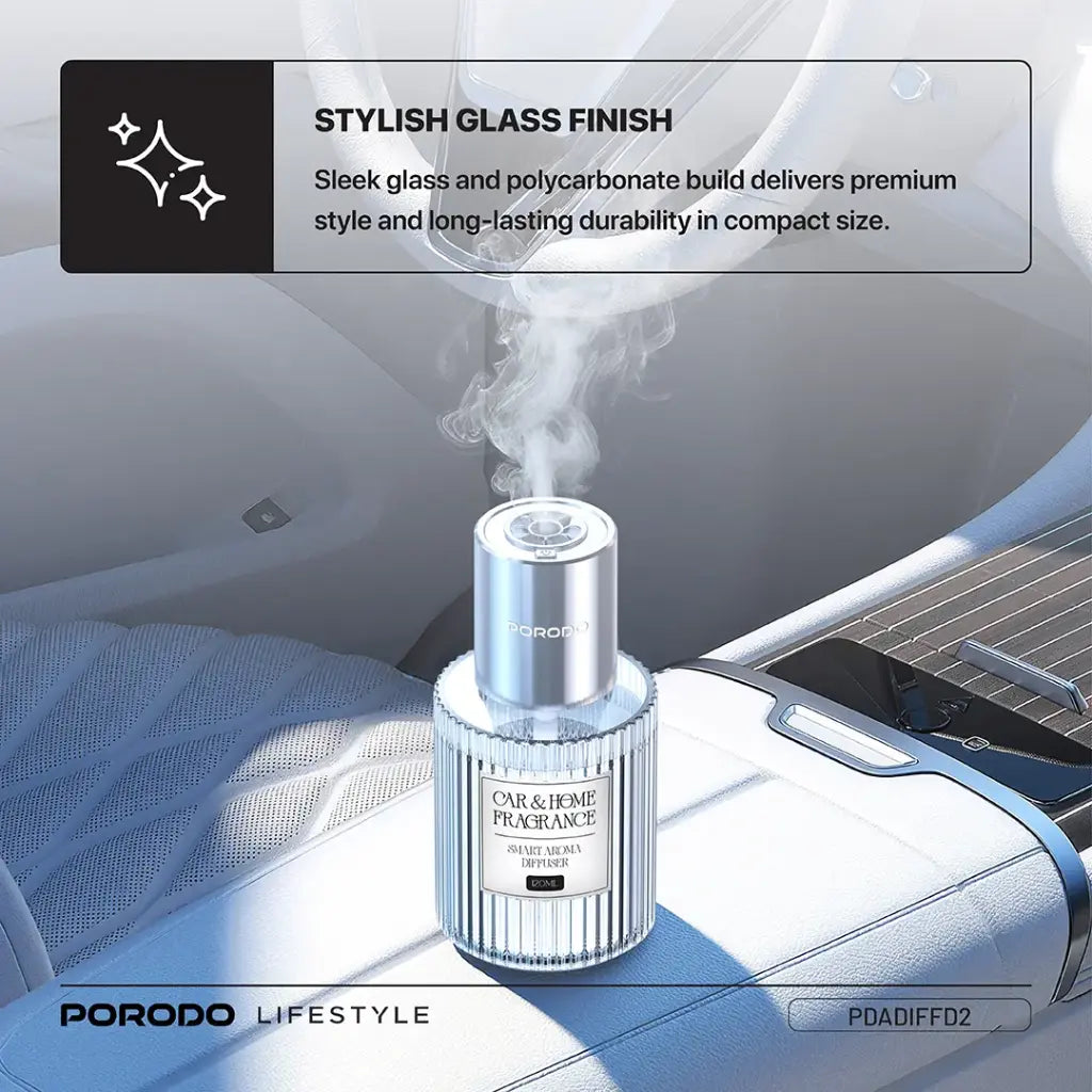 Porodo Lifestyle Grasse Smart Aroma Diffuser - Silver Porodo Lifestyle Grasse Smart Aroma Diffuser - Silver