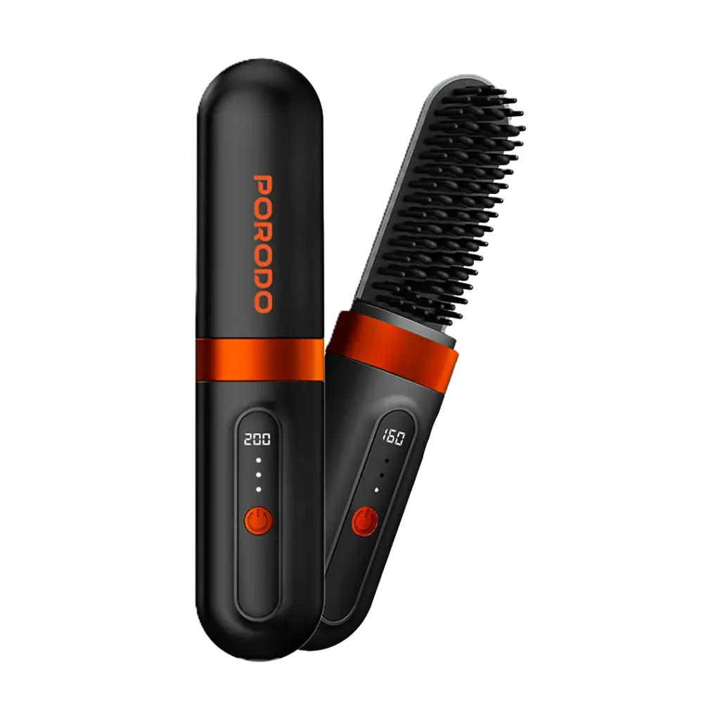 Porodo Lifestyle Portable Heated Styling Brush Porodo Lifestyle Portable Heated Styling Brush