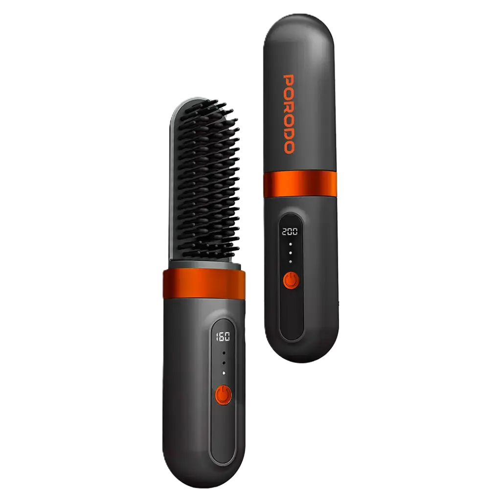 Porodo Lifestyle Portable Heated Styling Brush Porodo Lifestyle Portable Heated Styling Brush