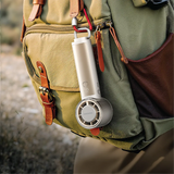 Porodo Lifestyle Chillo Cryo Foldable Handheld Fan with Semiconductor Cooling & LED Display- Beige