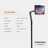 Porodo Phone & Tablet Floor Stand - Black