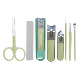 Porodo Blue 8-In-1 Portable Nail Clipper Set with Compact Personal Care Kit